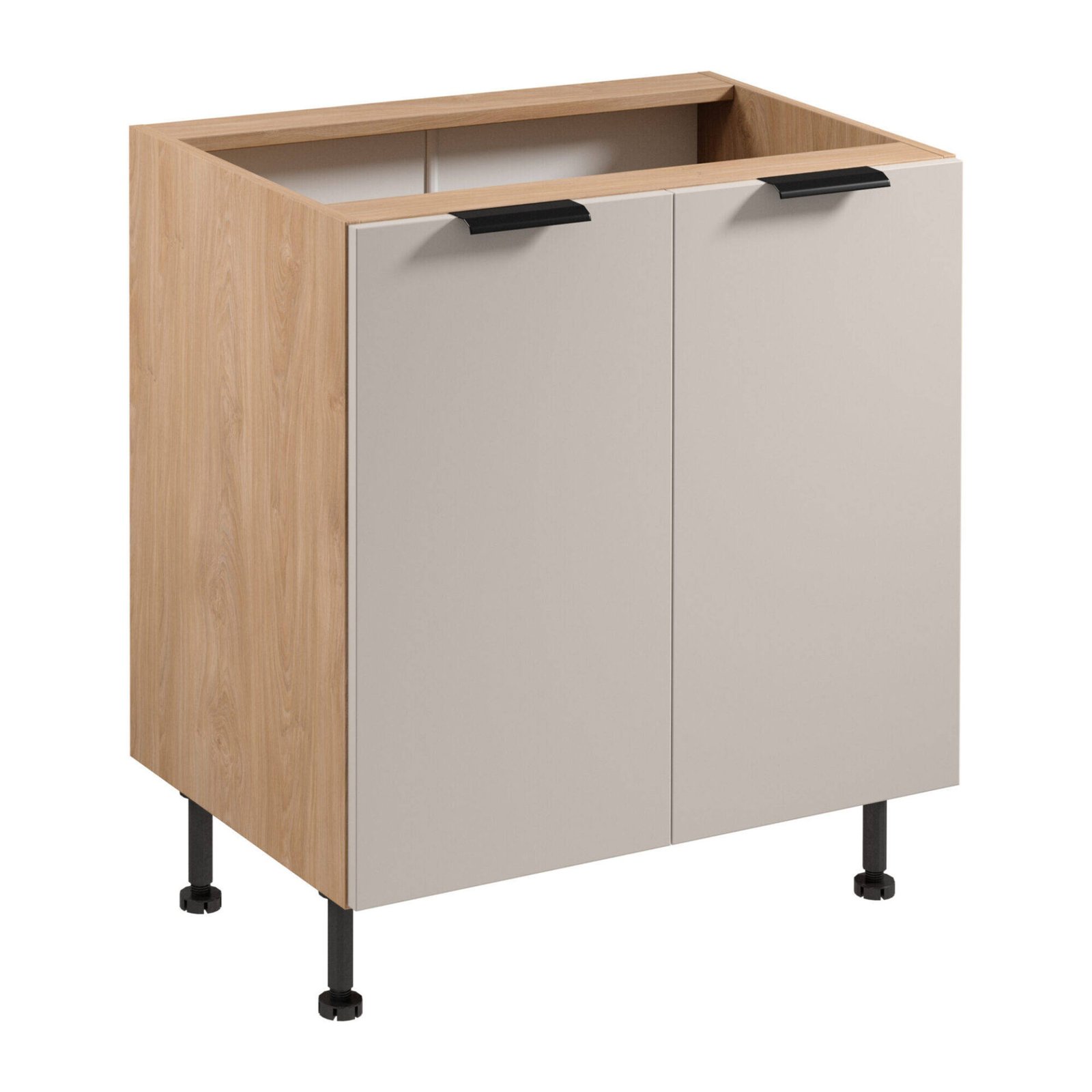2D lower kitchen cabinet under the sink Sorento D80Z Puccini matte beige