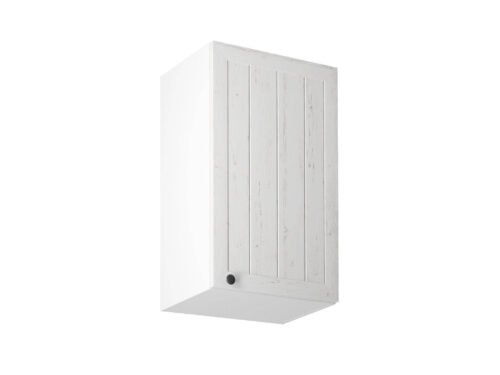 Upper kitchen cabinet, 1 door, G45, Provence pine, Andersen white matt