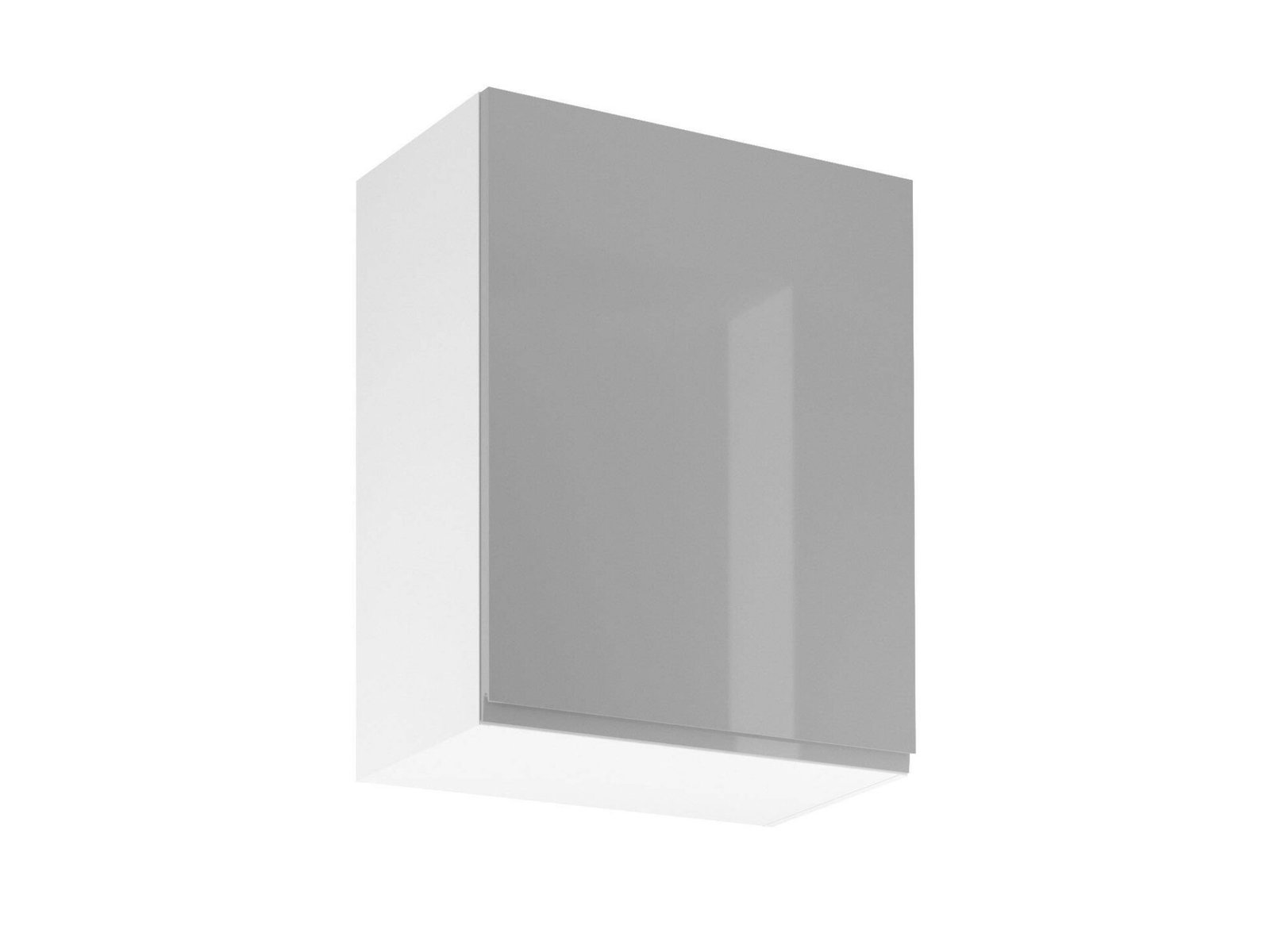 Upper kitchen cabinet, 1 door, left, G60-L, aspen grey, glossy