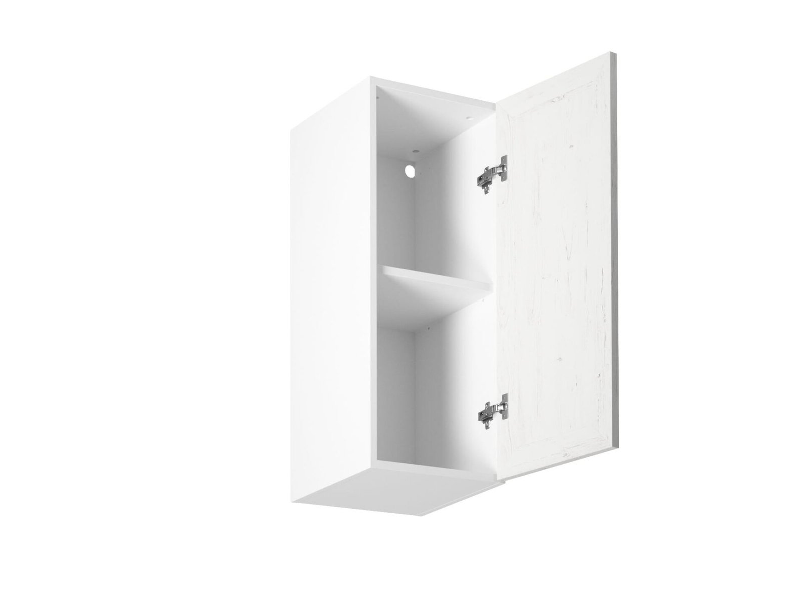 Upper kitchen cabinet, 1 door, right, G30-P, Provence pine, Andersen white matt - Image 2