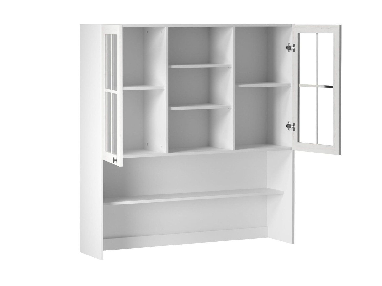 Upper kitchen cabinet, 2 doors, sideboard, K120, Provence pine, Andersen white matt - Image 2