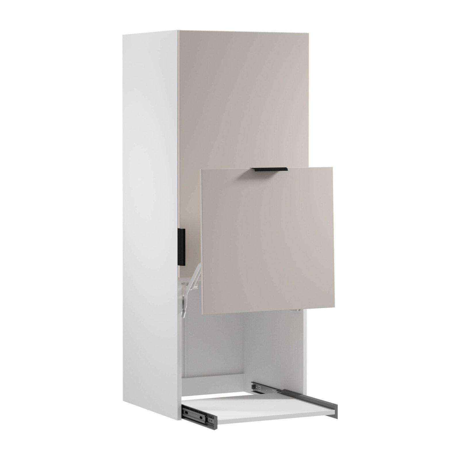 2D upper kitchen cabinet Sorento N60N matt white matt beige - Image 2