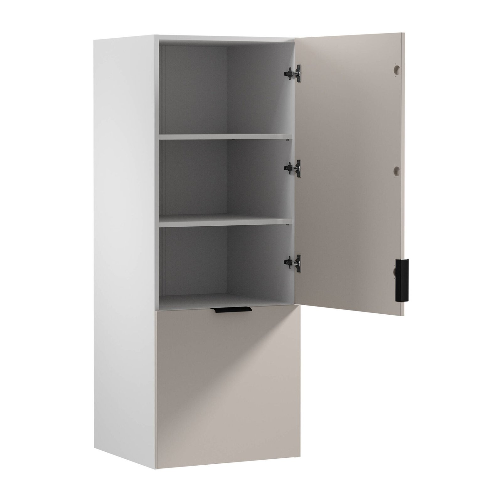 2D upper kitchen cabinet Sorento N60N matt white matt beige - Image 3