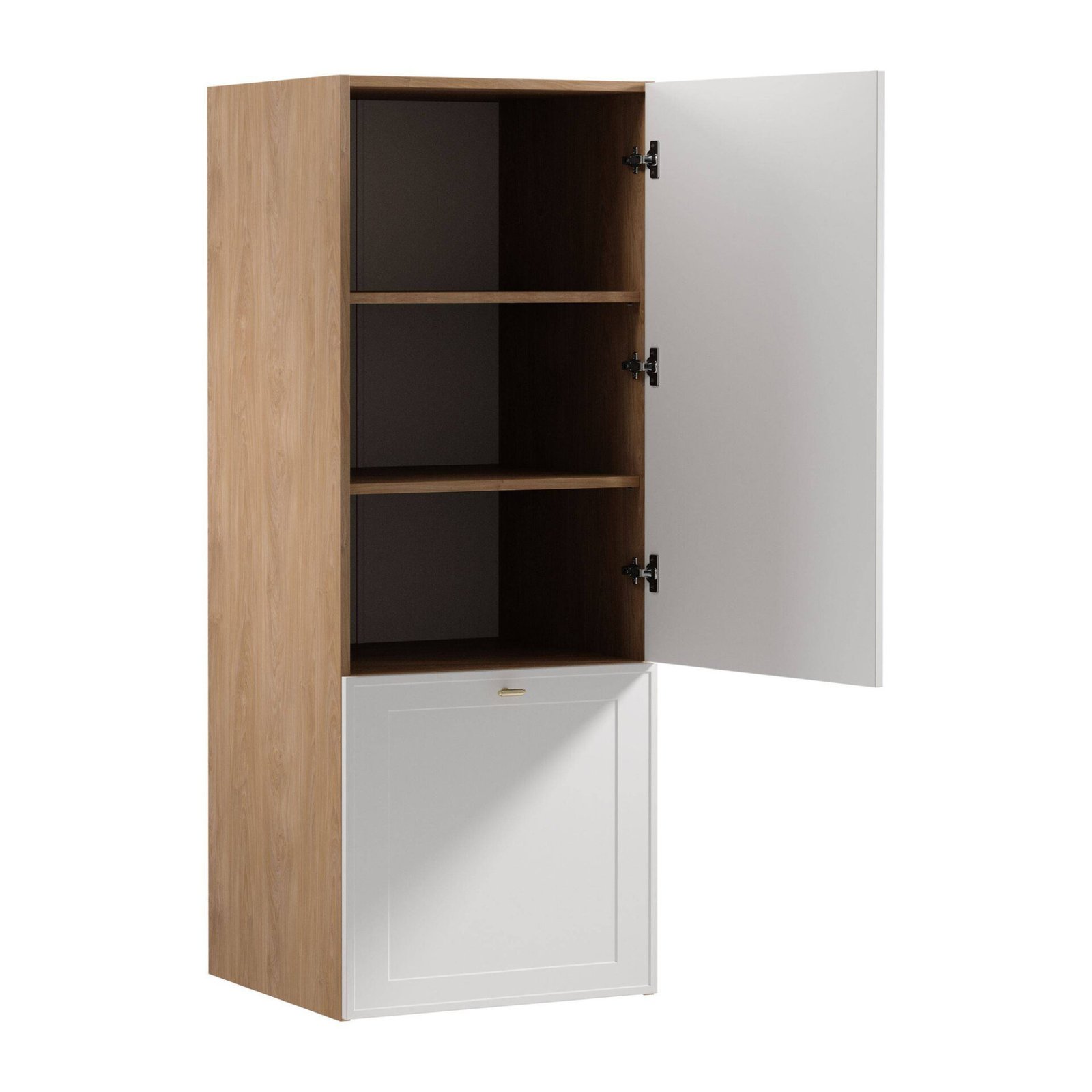 2D upper kitchen cabinet extension Sorento N60N Puccini matt white frame - Image 2