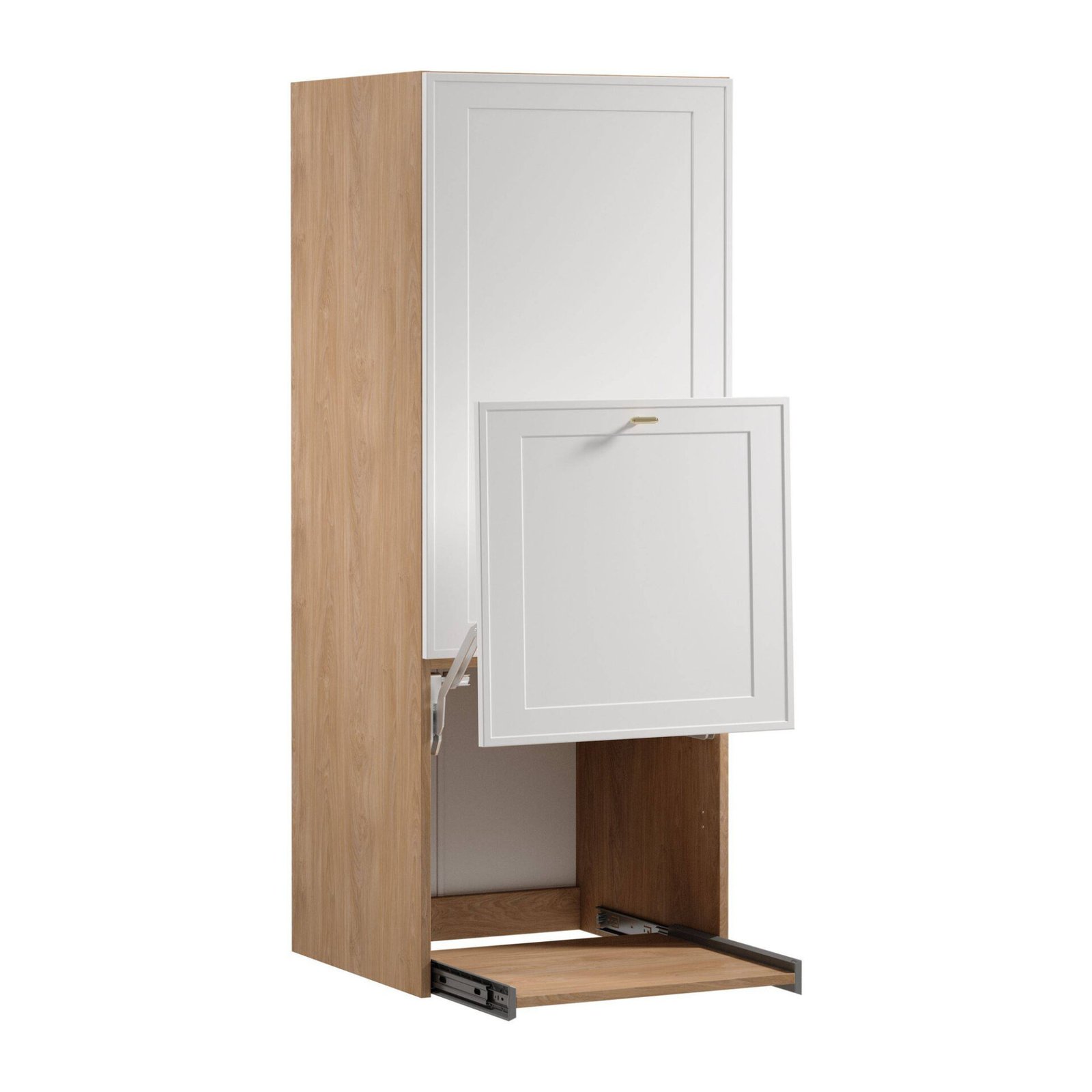 2D upper kitchen cabinet extension Sorento N60N Puccini matt white frame - Image 3