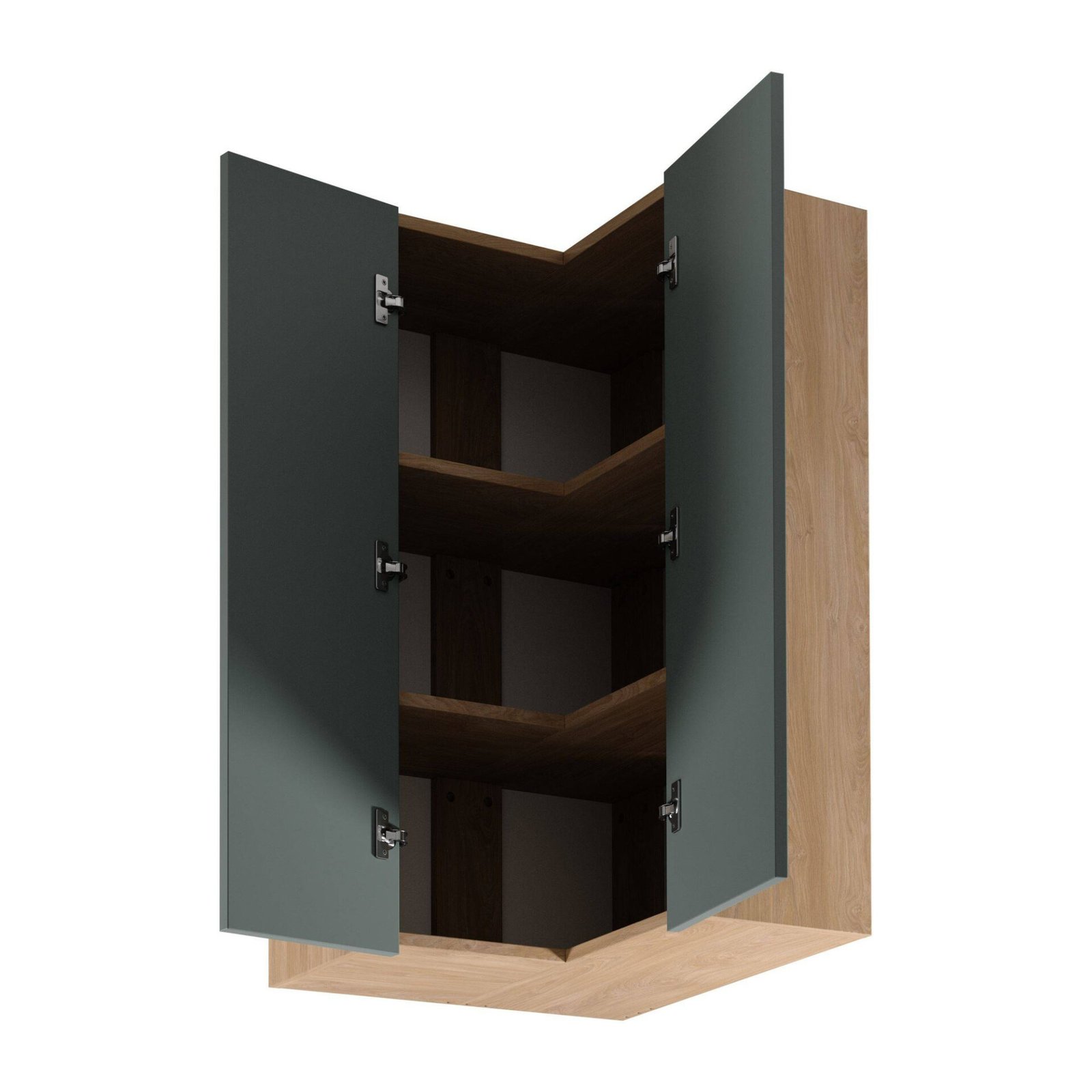 Sorento G60N2 Puccini green 2D corner upper kitchen cabinet - Image 2