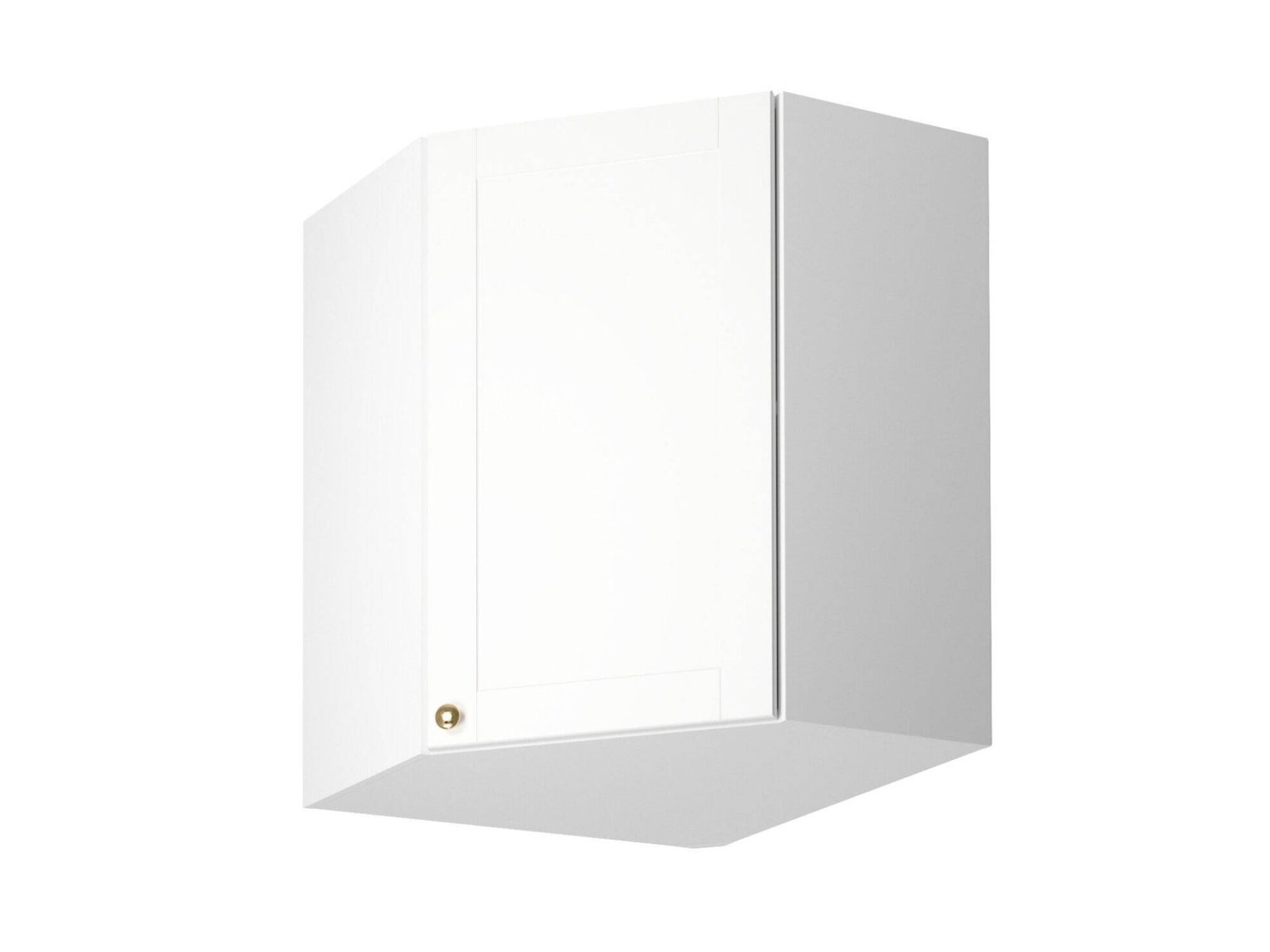 Upper corner kitchen cabinet G60N Linea white matt
