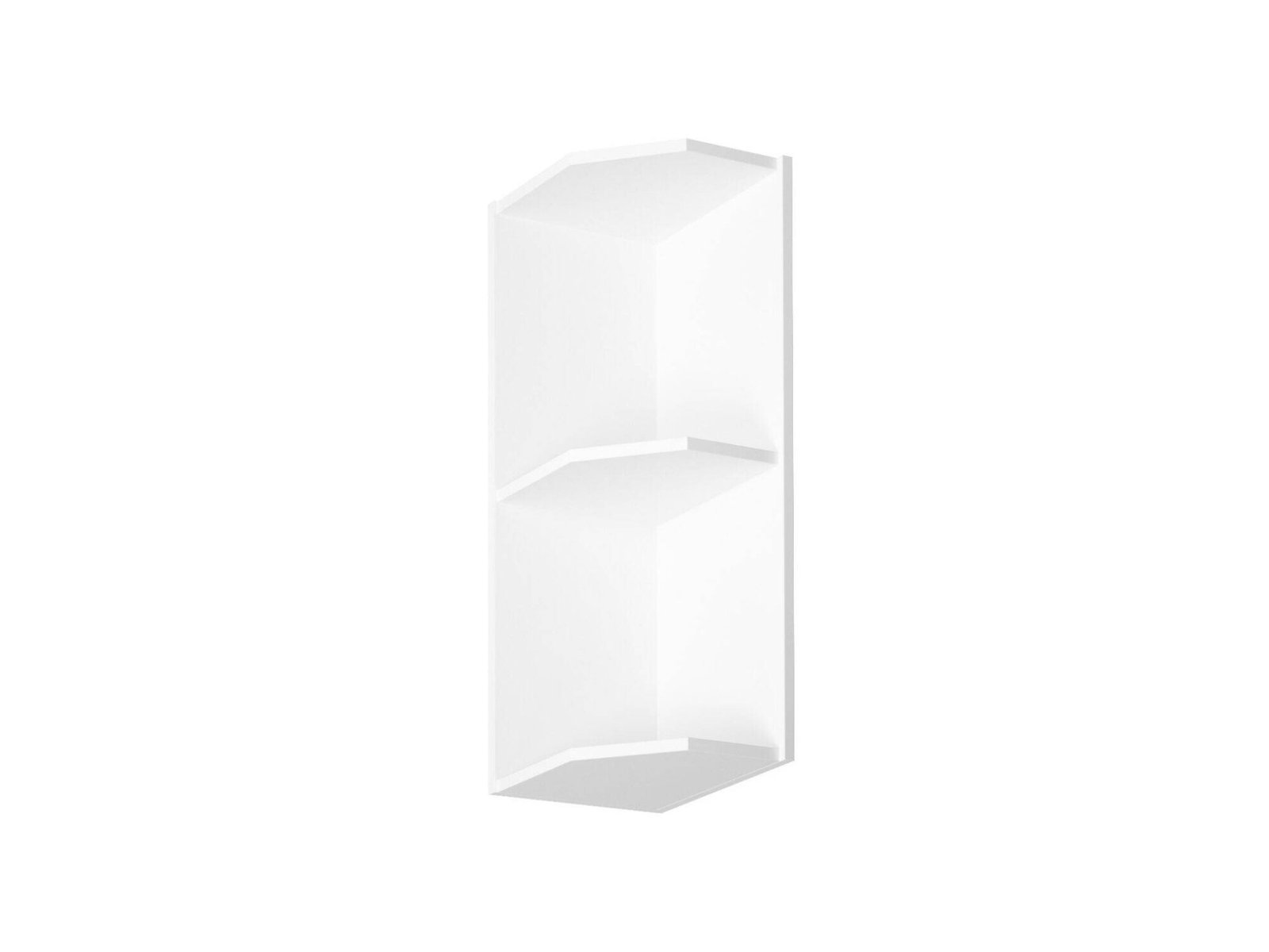 G25PZ Linea white kitchen cabinet with open top, matte white