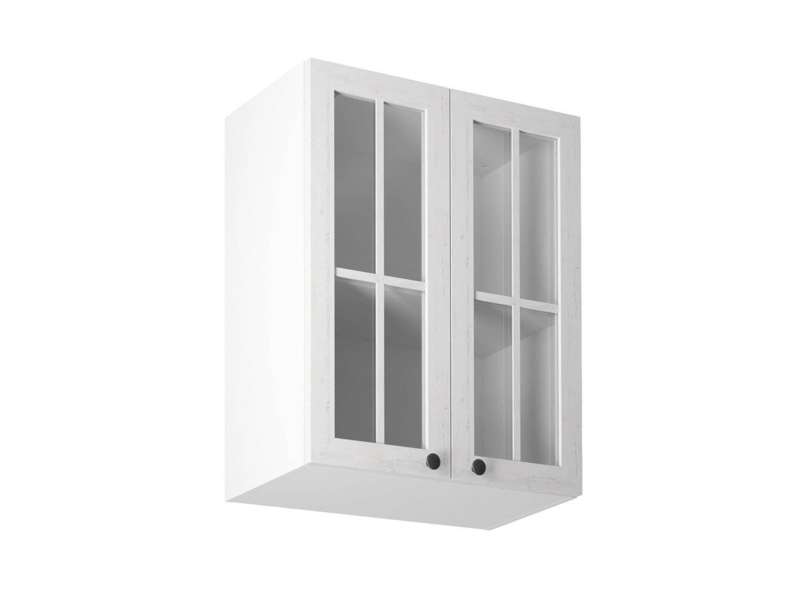 Upper kitchen cabinet, 2 doors, G60S, Provence pine, Andersen, matt white
