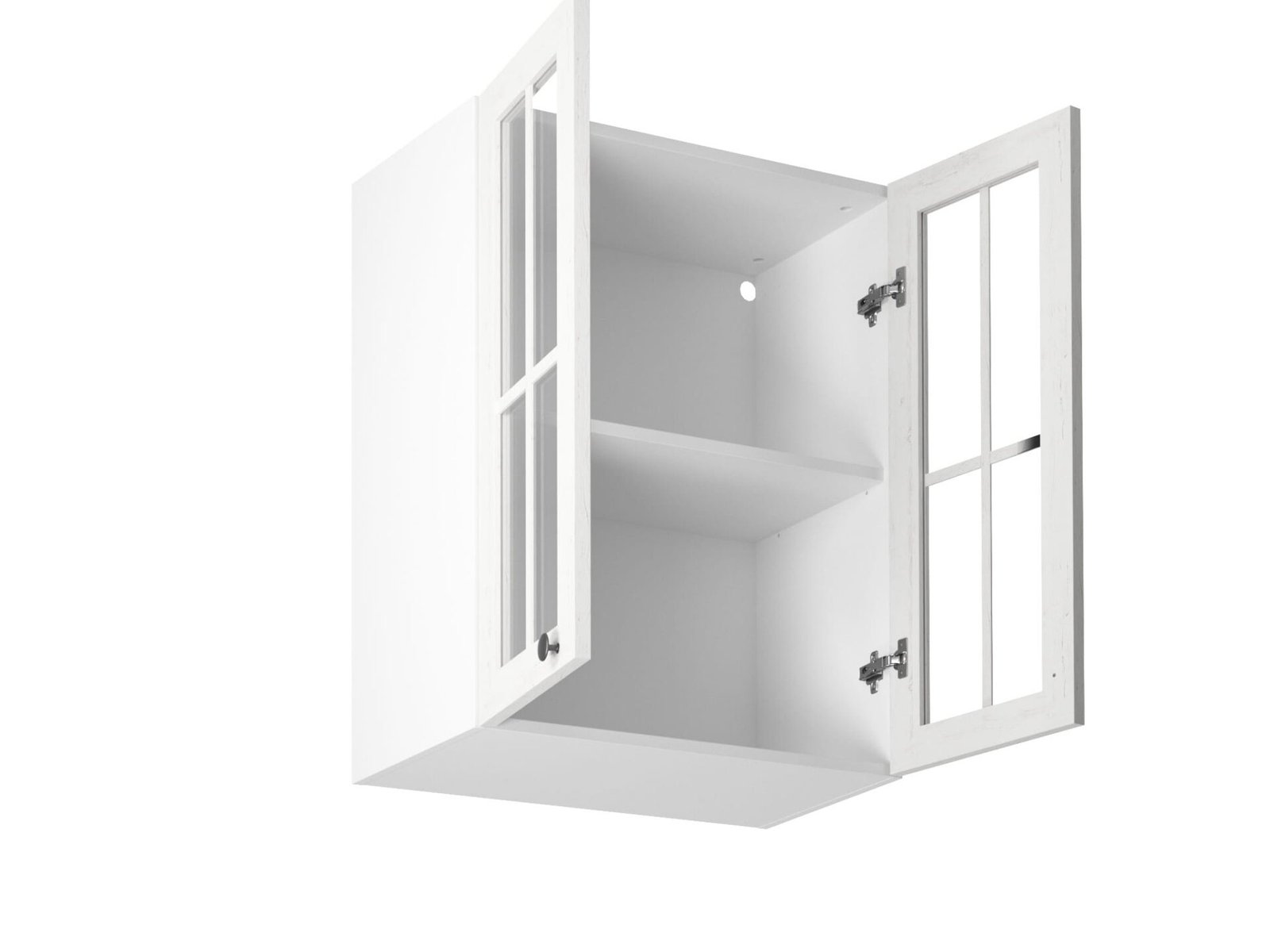 Upper kitchen cabinet, 2 doors, G60S, Provence pine, Andersen, matt white - Image 2