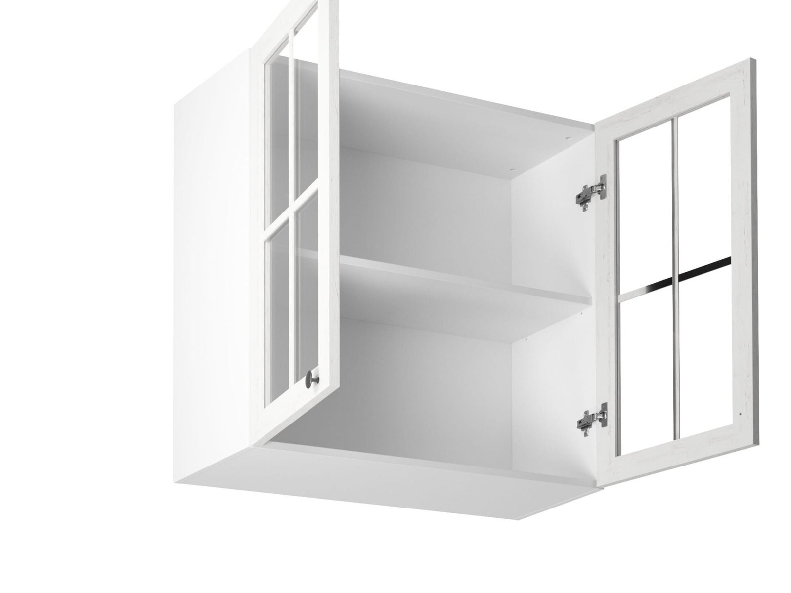 Upper kitchen cabinet, 2 doors, G80S, Provence pine, Andersen, matt white - Image 2