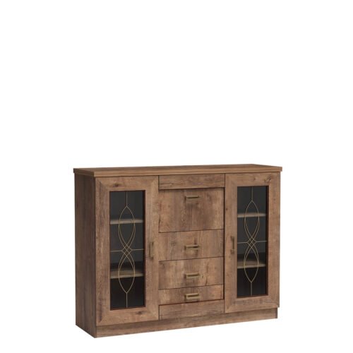 TADEUSZ-14 – 3D3S display cabinet Lefkas oak