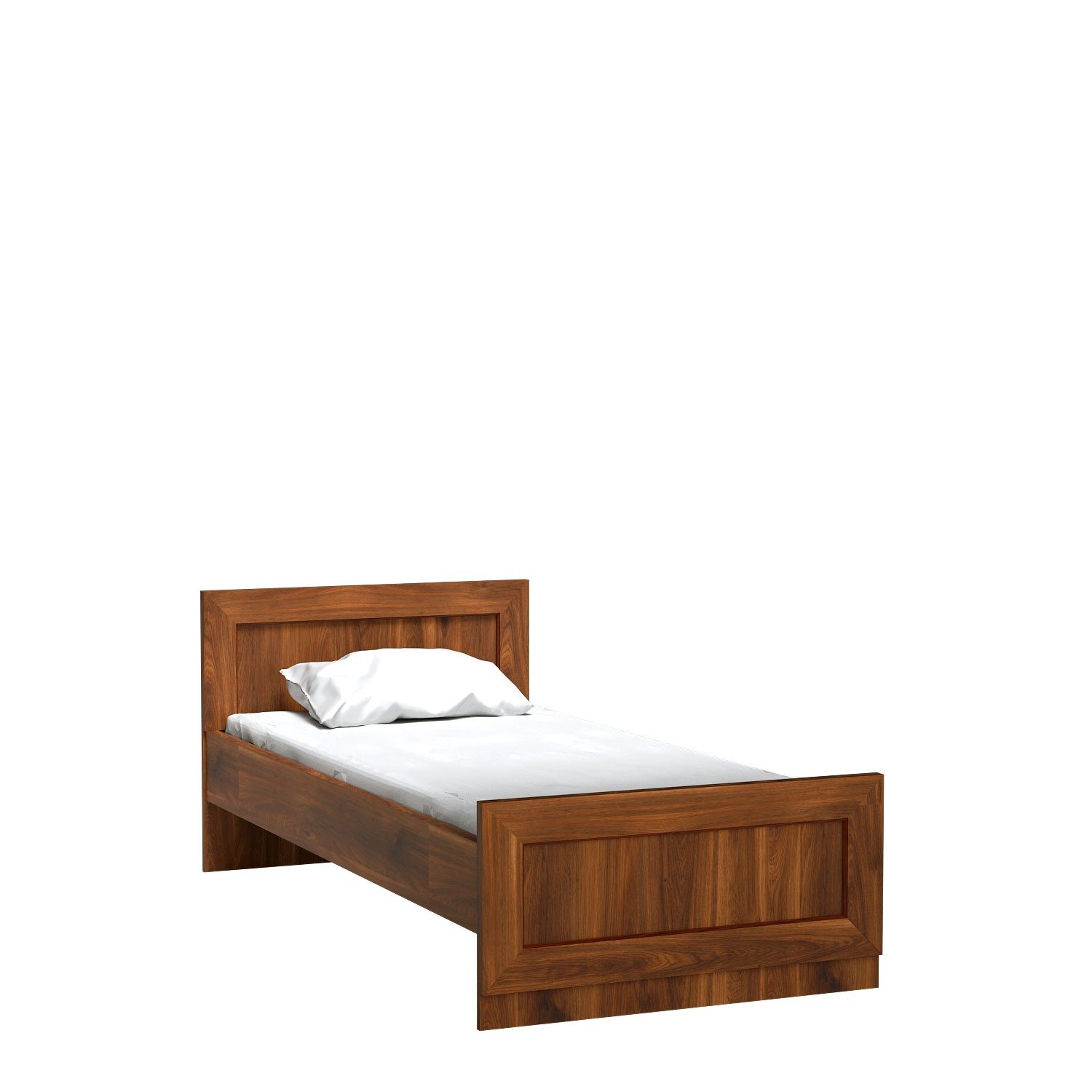 TADEUSZ-21 - Bed 90x200 cm, century-old oak