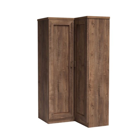 TADEUSZ-25 – 2-door corner wardrobe, Lefkas oak