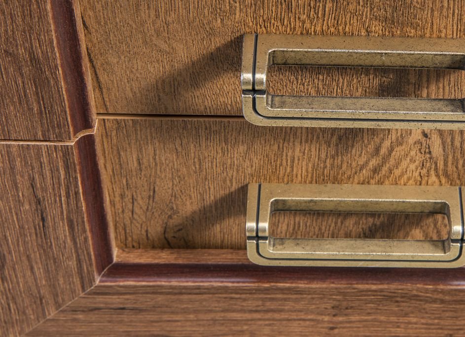 TADEUSZ-7 - Wardrobe 2D1S, century-old oak color, with shelves - Image 3