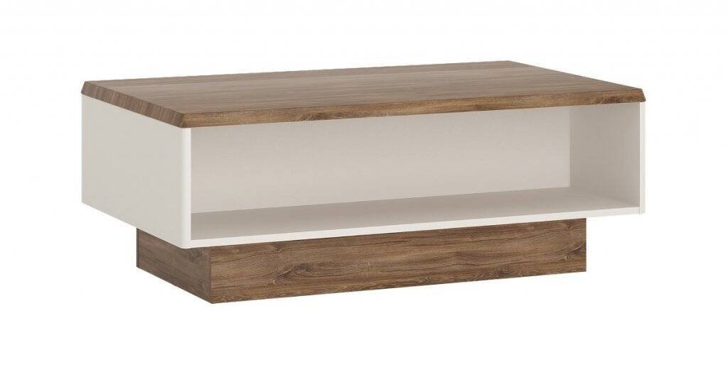 Toledo TOLT02 - White/Stirling Oak Table