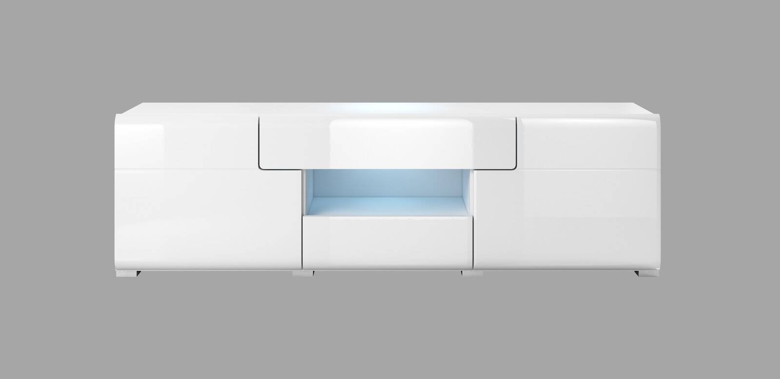Toledo WM TV cabinet 2D2S small white / glossy white - Image 3