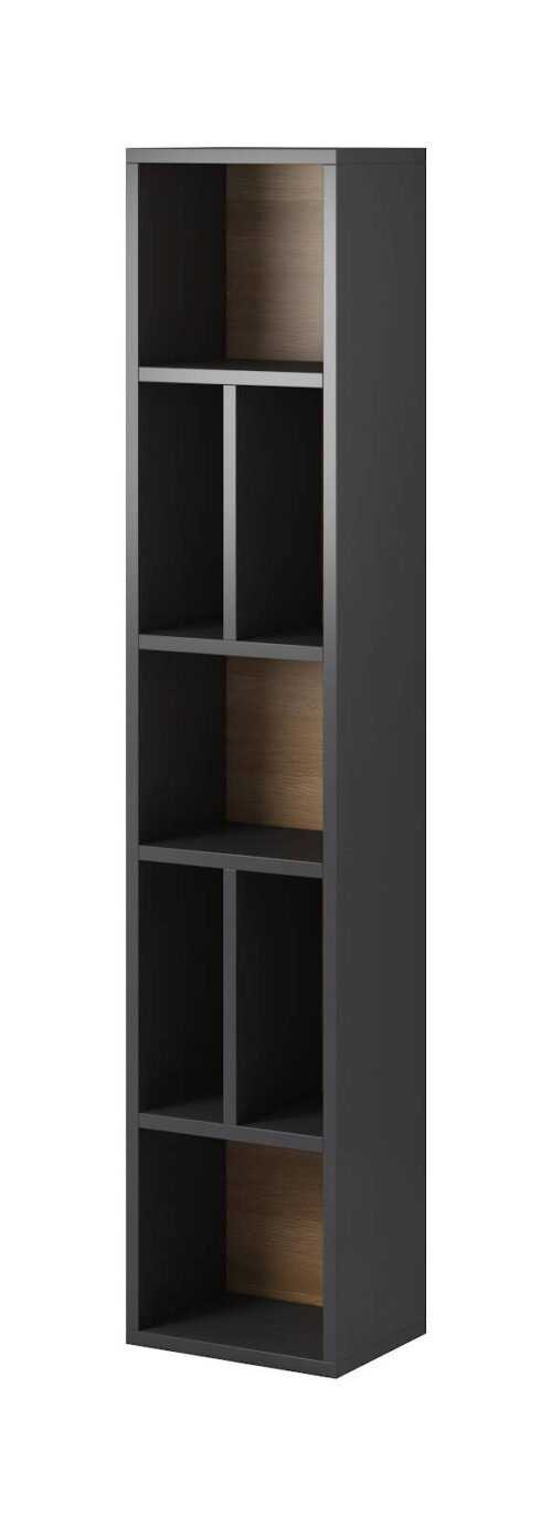 Toledo WM hanging shelf, anthracite glossy / Grandson oak