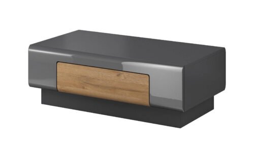 Toledo WM coffee table, glossy anthracite / Grandson oak