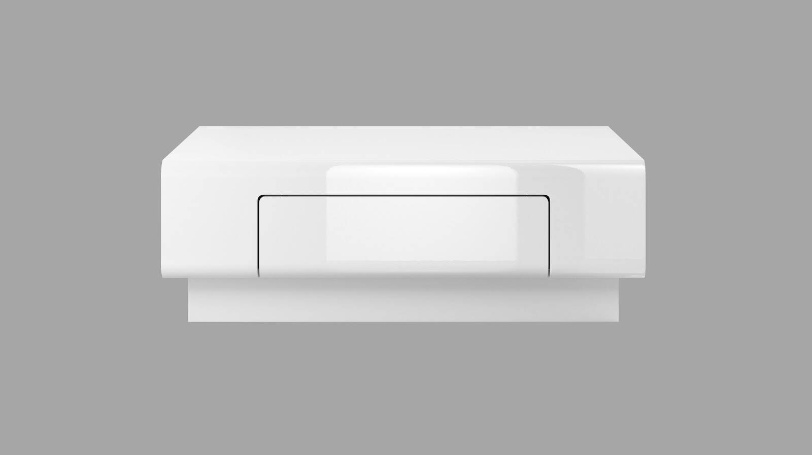Toledo WM coffee table, white / glossy white - Image 3