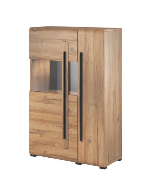 Tulsa WM high chest of drawers, 2 drawers, left, oak color, Grandson