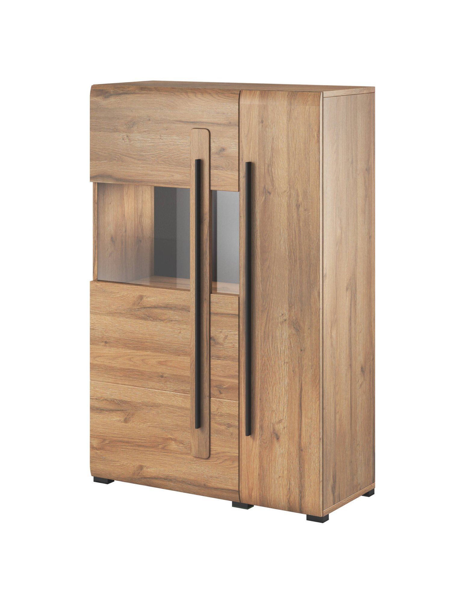 Tulsa WM high chest of drawers, 2 drawers, left, oak color, Grandson