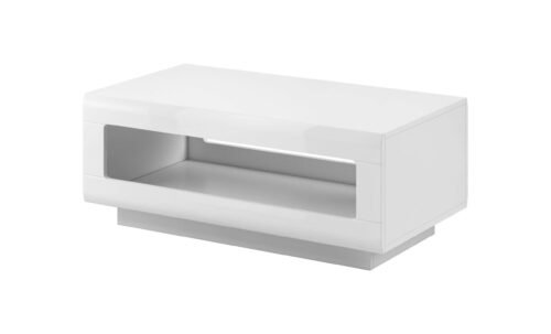 Tulsa WM coffee table, white / glossy white