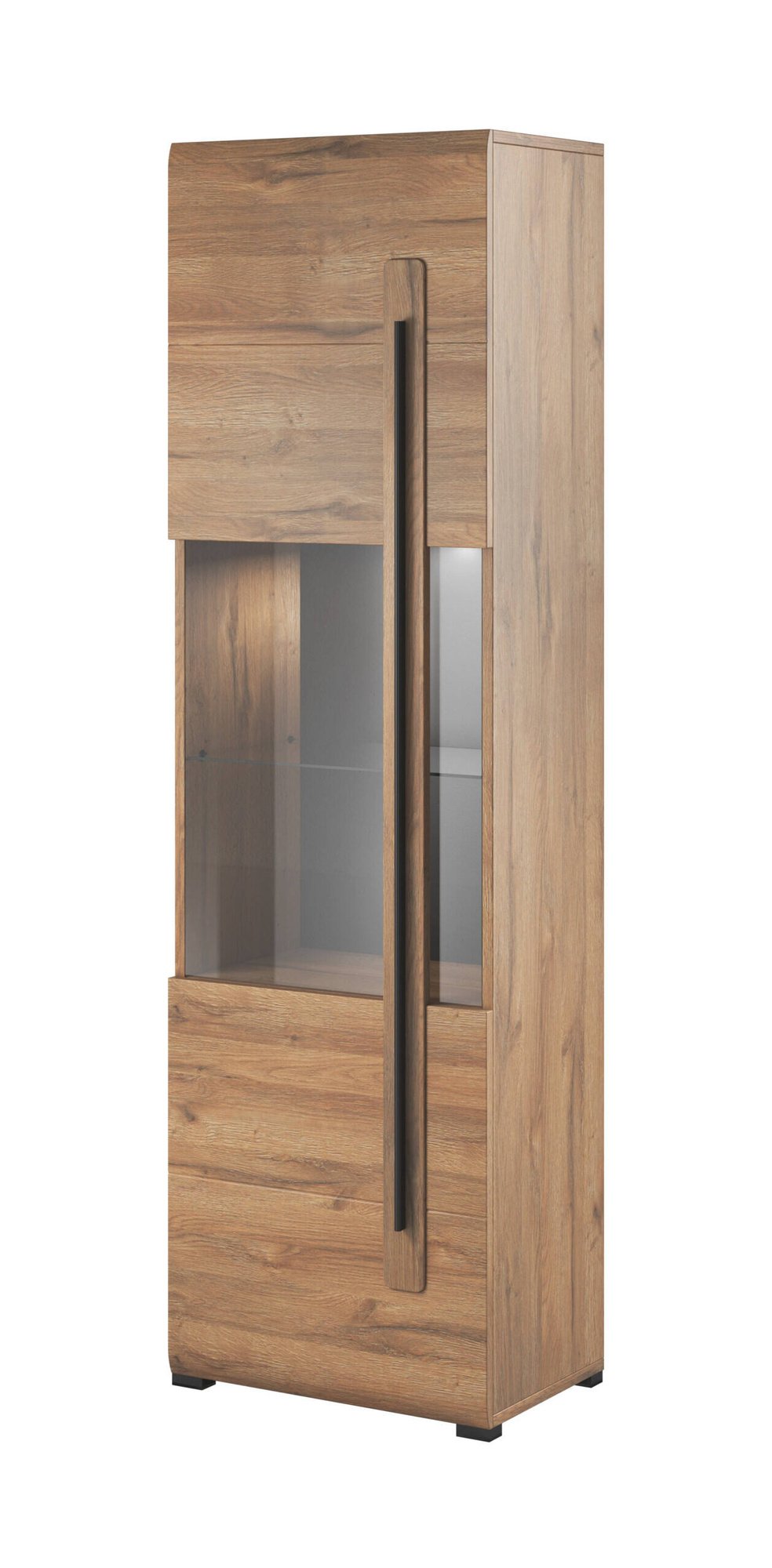 Tulsa WM 1-door display cabinet Grandson Oak