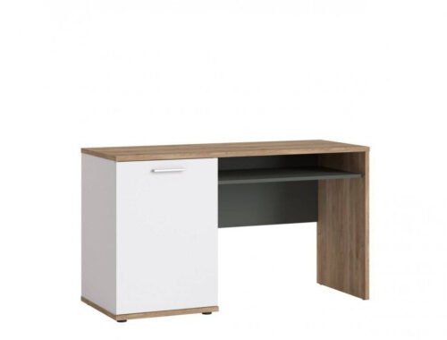 Twenty TWEB01 – 1D desk, honey oak, Castello/white/gray