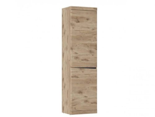 Twist SUMGS1 – 1-door linen wardrobe Viking oak/anthracite color