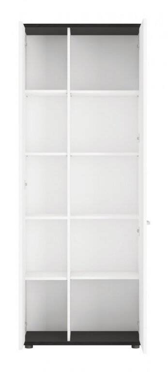 Venezia VENS01L - Chest of drawers with 2 drawers on the left, white/black, Vicenza oak - Image 2