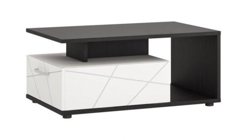 Venezia VENT01 – 1S table, white / Vicenza oak, black