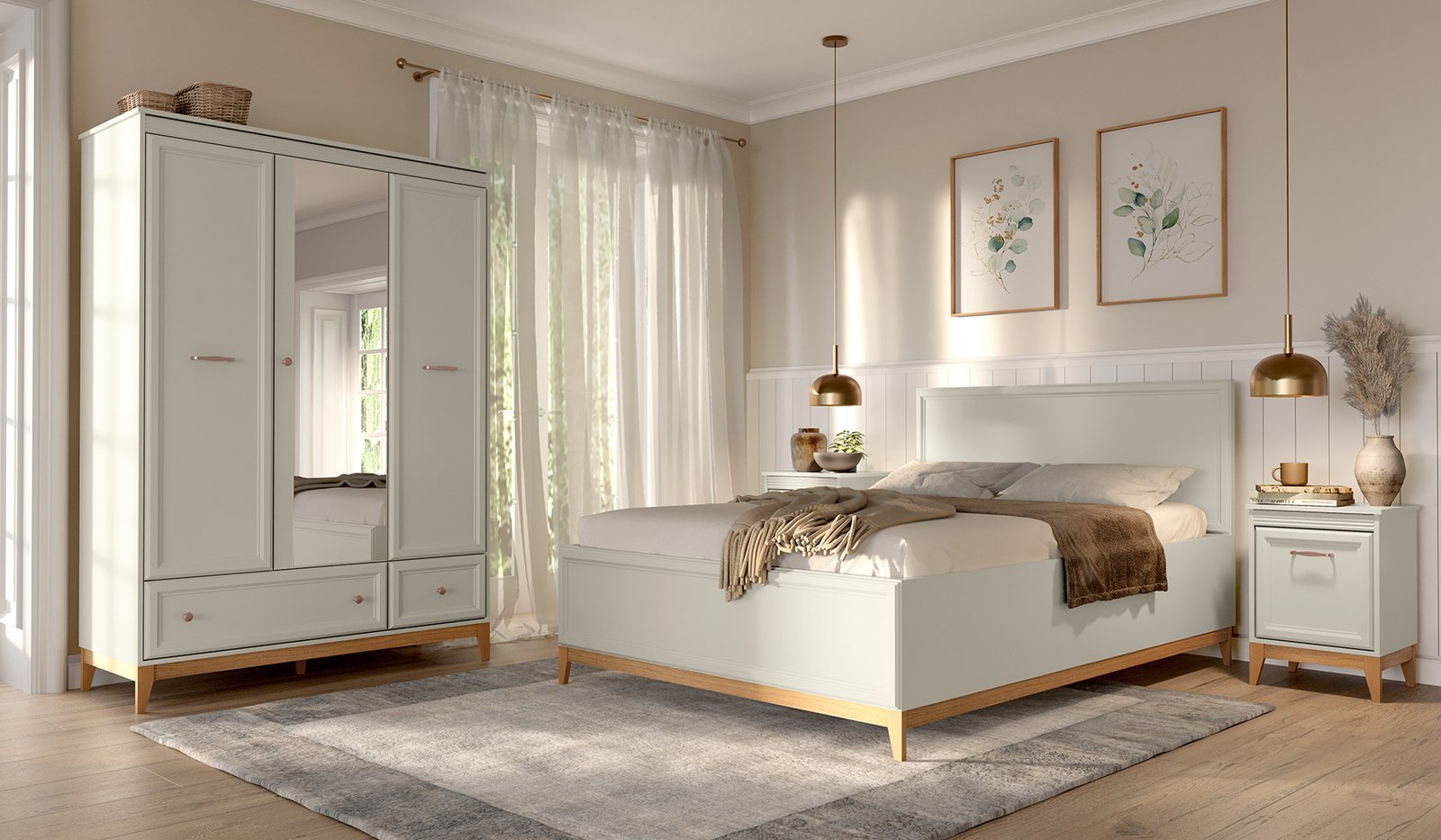 WINDSOR-16 - Bed 160x200 cm with frame and cashmere storage box - Image 5