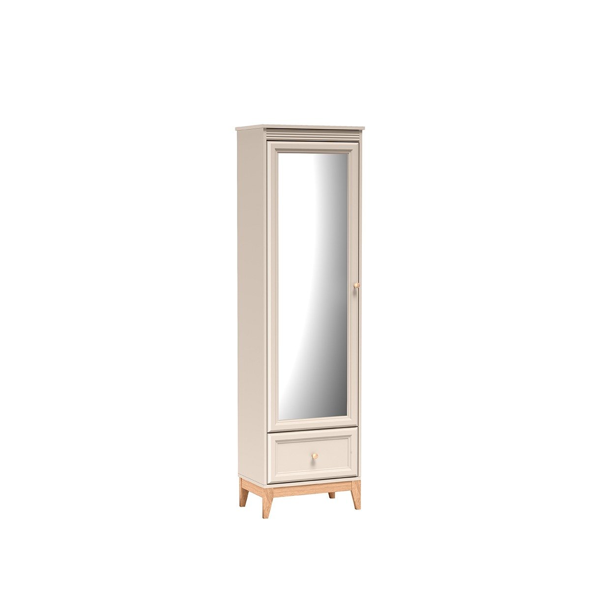 WINDSOR-18 - 1D1S Wardrobe with mirror, cashmere