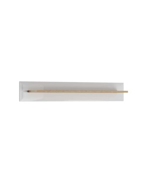 Nordi P107 hanging shelf, white/Riviera oak