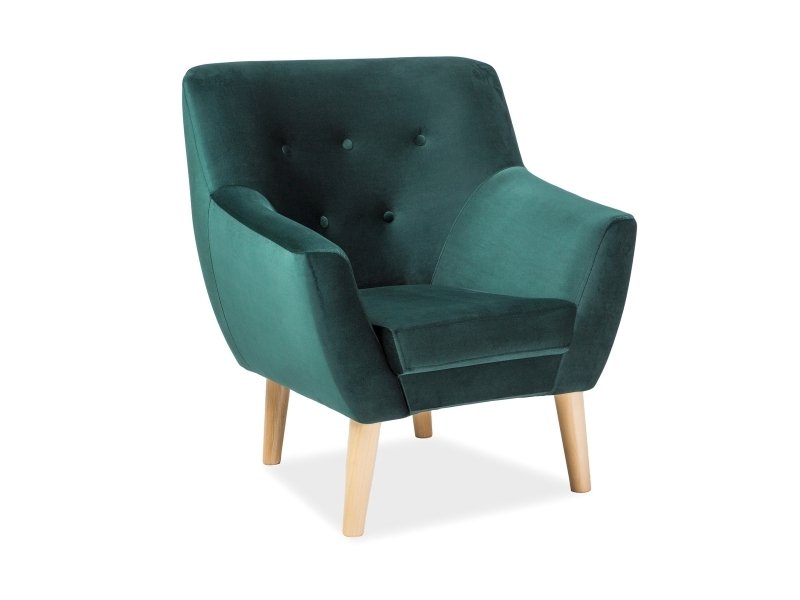 Nordic 1 velvet armchair NORDIC1V78