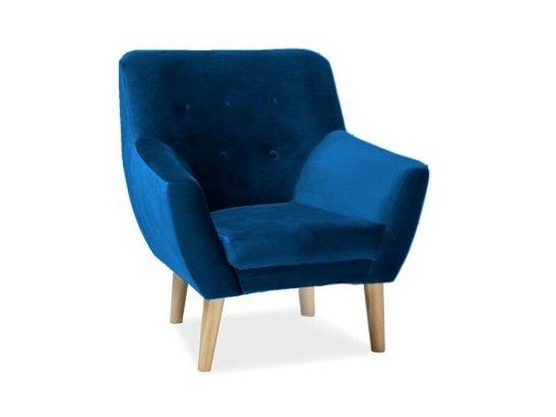 Nordic 1 velvet armchair NORDIC1V86