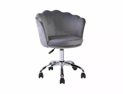 Pink velvet OBRROSEVSZ swivel chair