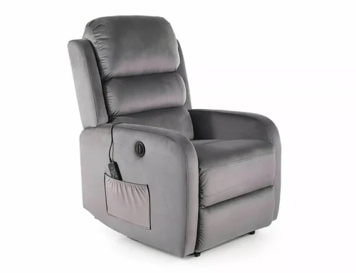 Pegaz M Velvet armchair with massage function PEGAZMVSZ