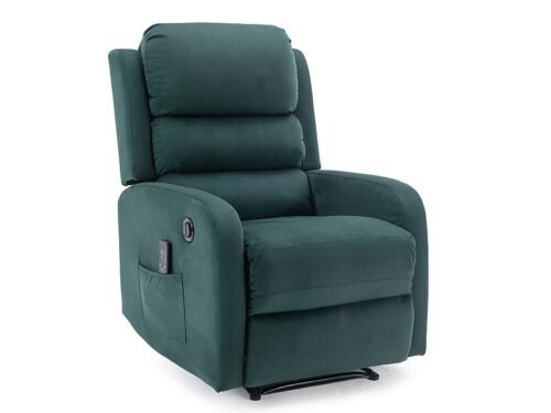 Pegaz M Velvet armchair with massage function PEGAZMVZ