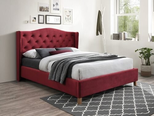 Aspen velvet bed ASPENV160BOD