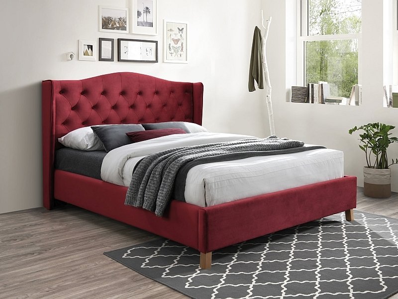 Aspen velvet bed ASPENV160BOD
