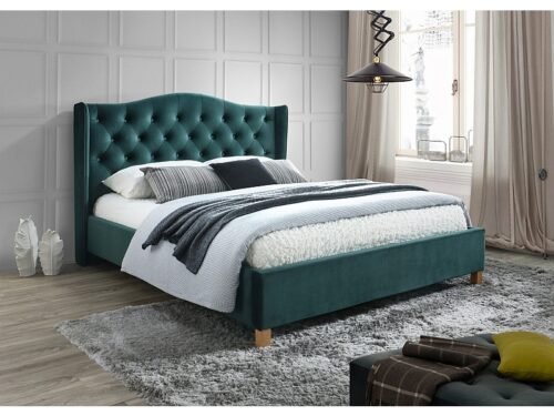 Aspen velvet bed ASPENV160ZD