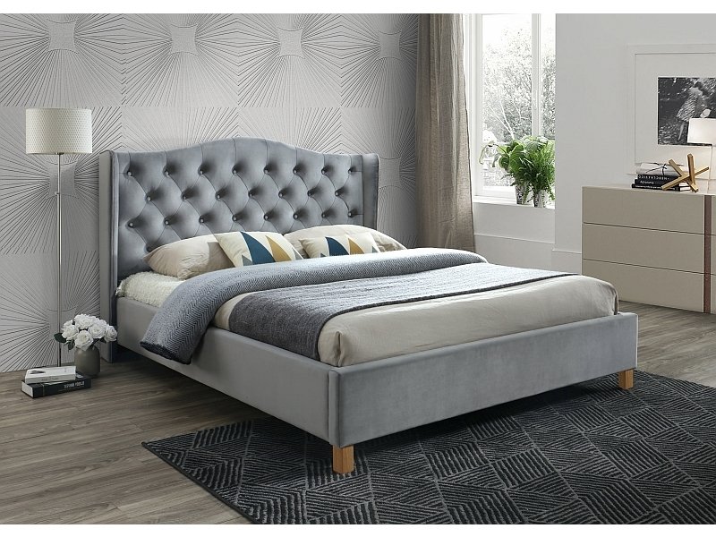 Aspen velvet bed ASPENV180SZD