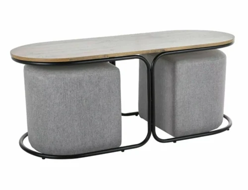 DUALDAC double bench and pouf