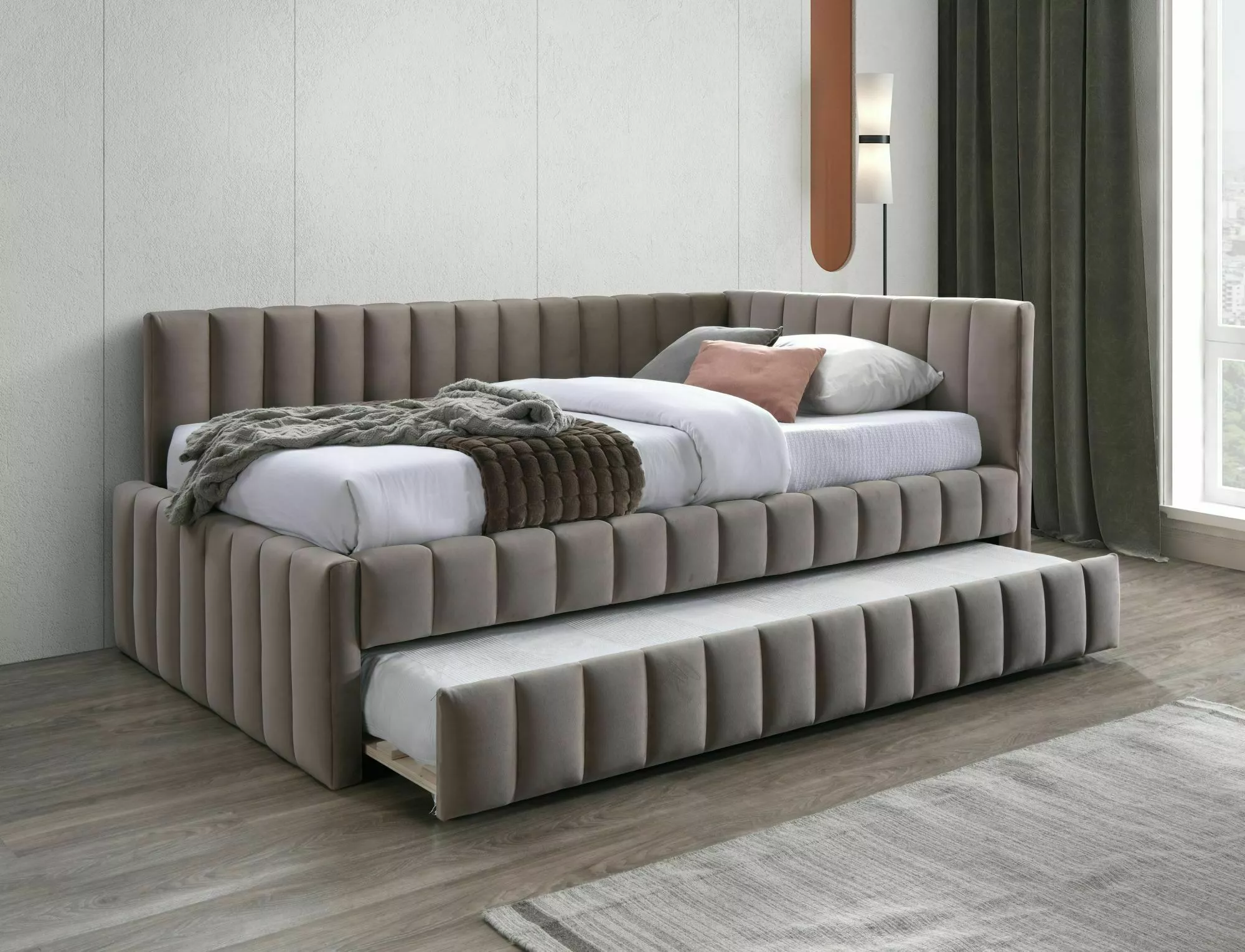 Alfie velvet bed ALFIEV120CBE