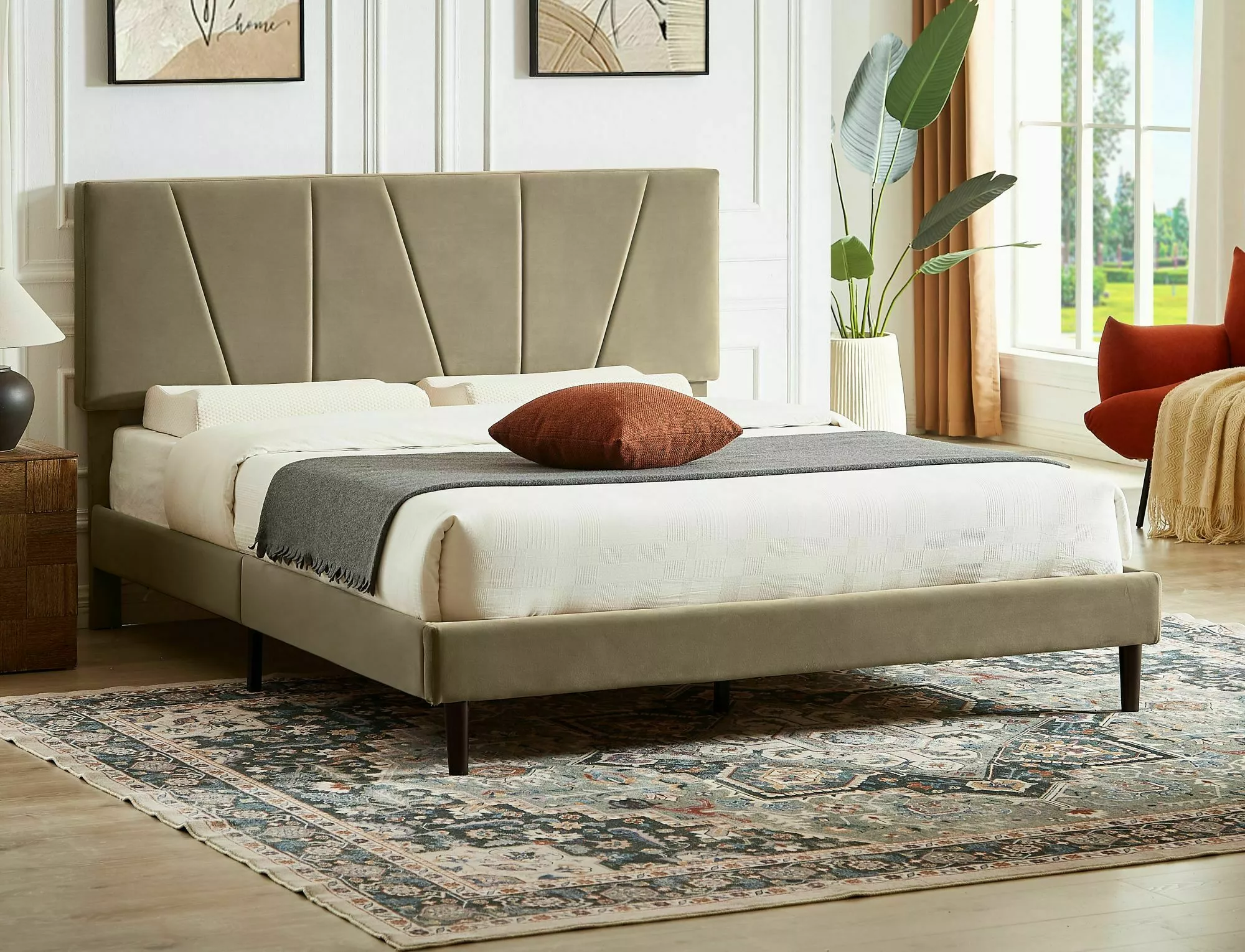 Savana velvet bed SAVANAV160BE