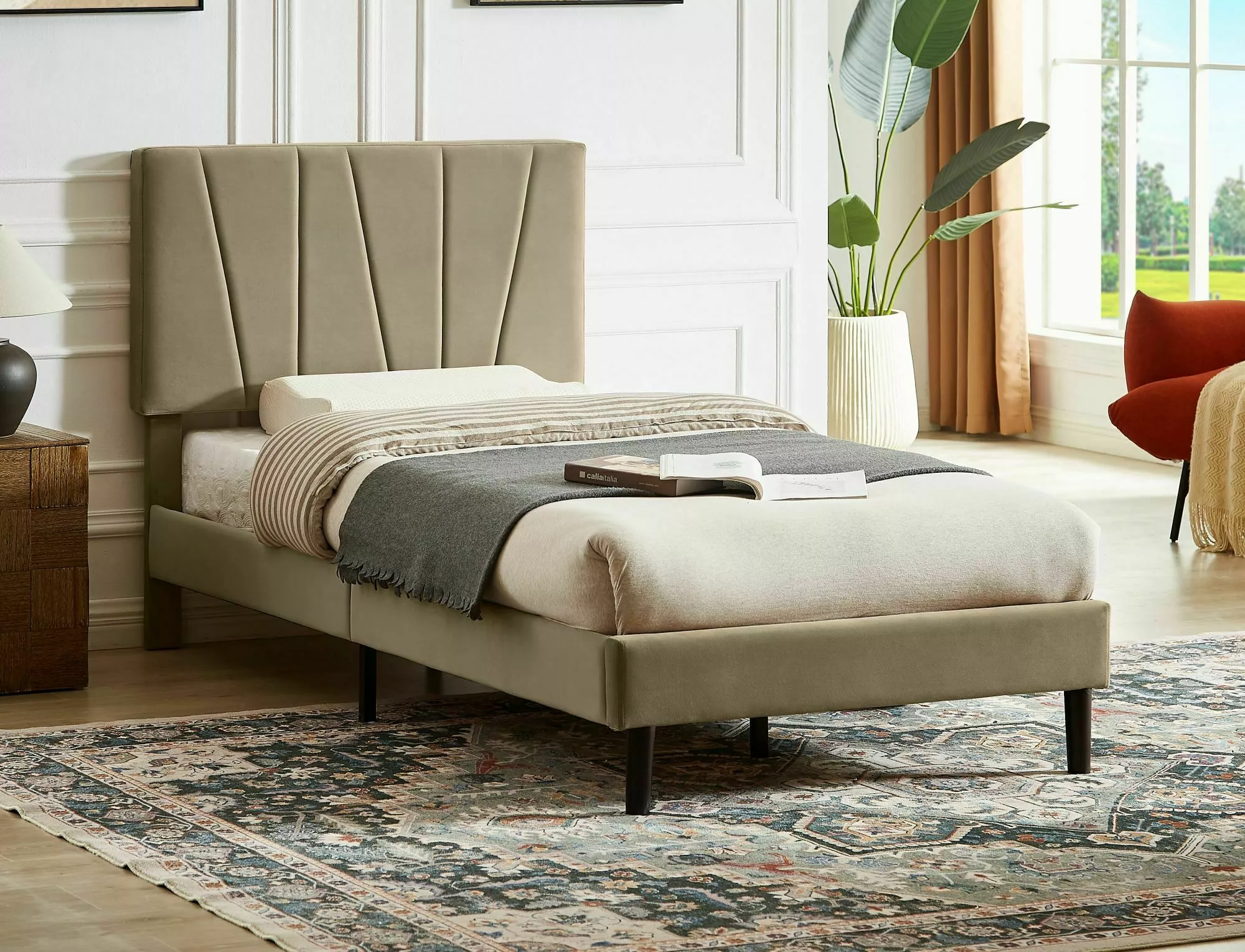 Savana velvet bed SAVANAV90BE