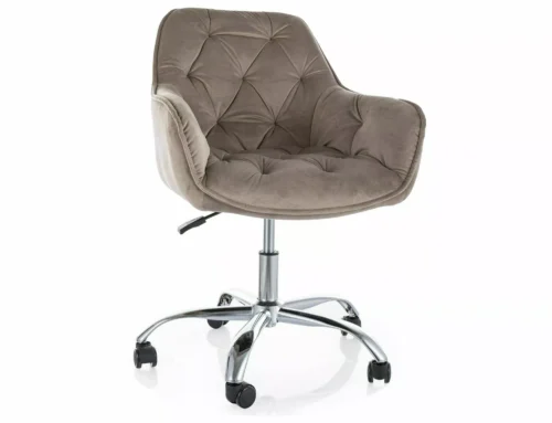 Q-190 velvet swivel chair OBRQ190VCBE