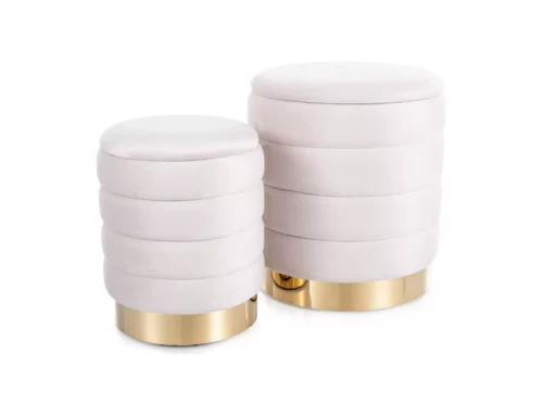 Britta Velvet Pouf (set) BRITTAVJBE